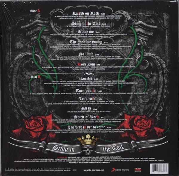 SCORPIONS - STING IN THE TAIL (2010) - LP YENİ BASIM SIFIR PLAK