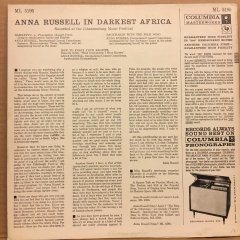 ANNA RUSSELL - IN DARKNEST AFRICA 1957 COMEDY 2.EL PLAK