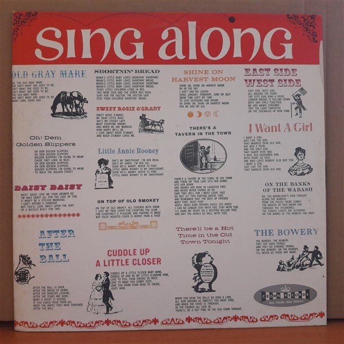 SING ALONG - OLD GRAY MARE, SHORTNIN' BREAD... - LP 2.EL PLAK