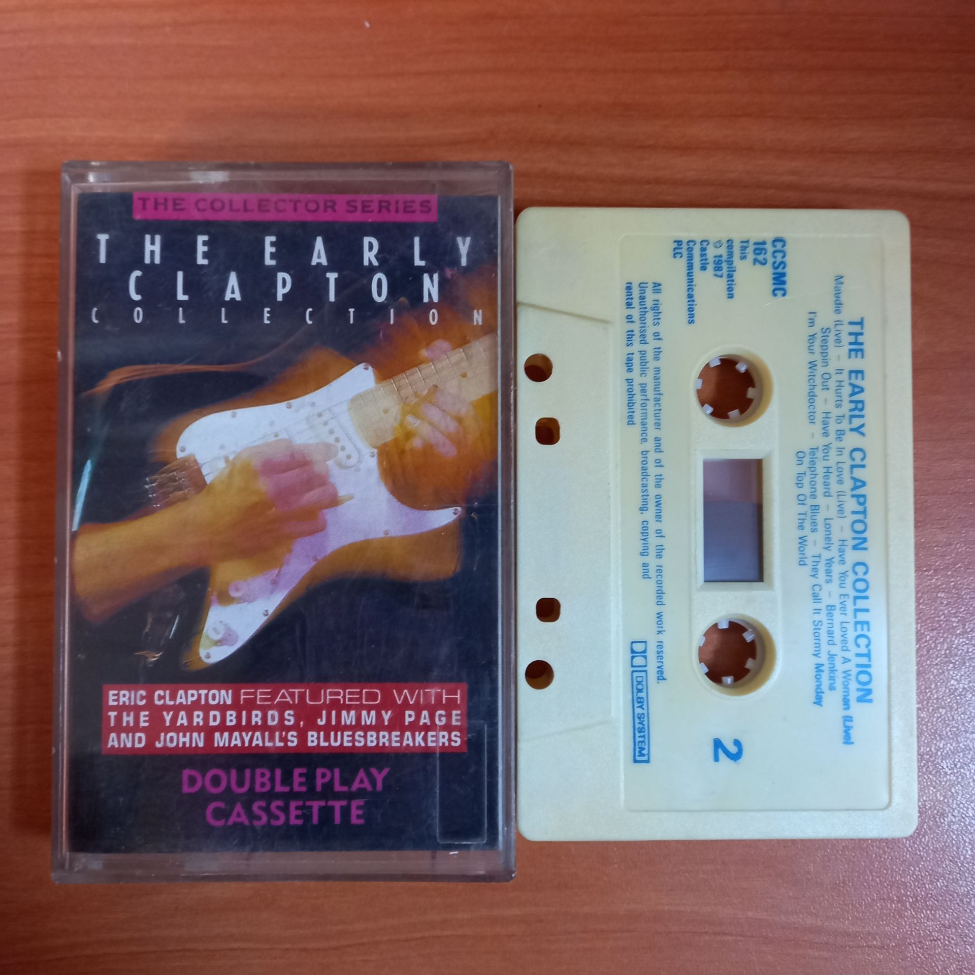 ERIC CLAPTON - THE EARLY CLAPTON CASSETTE / DOUBLE PLAY CASSETTE (1987) - KASET 2.EL