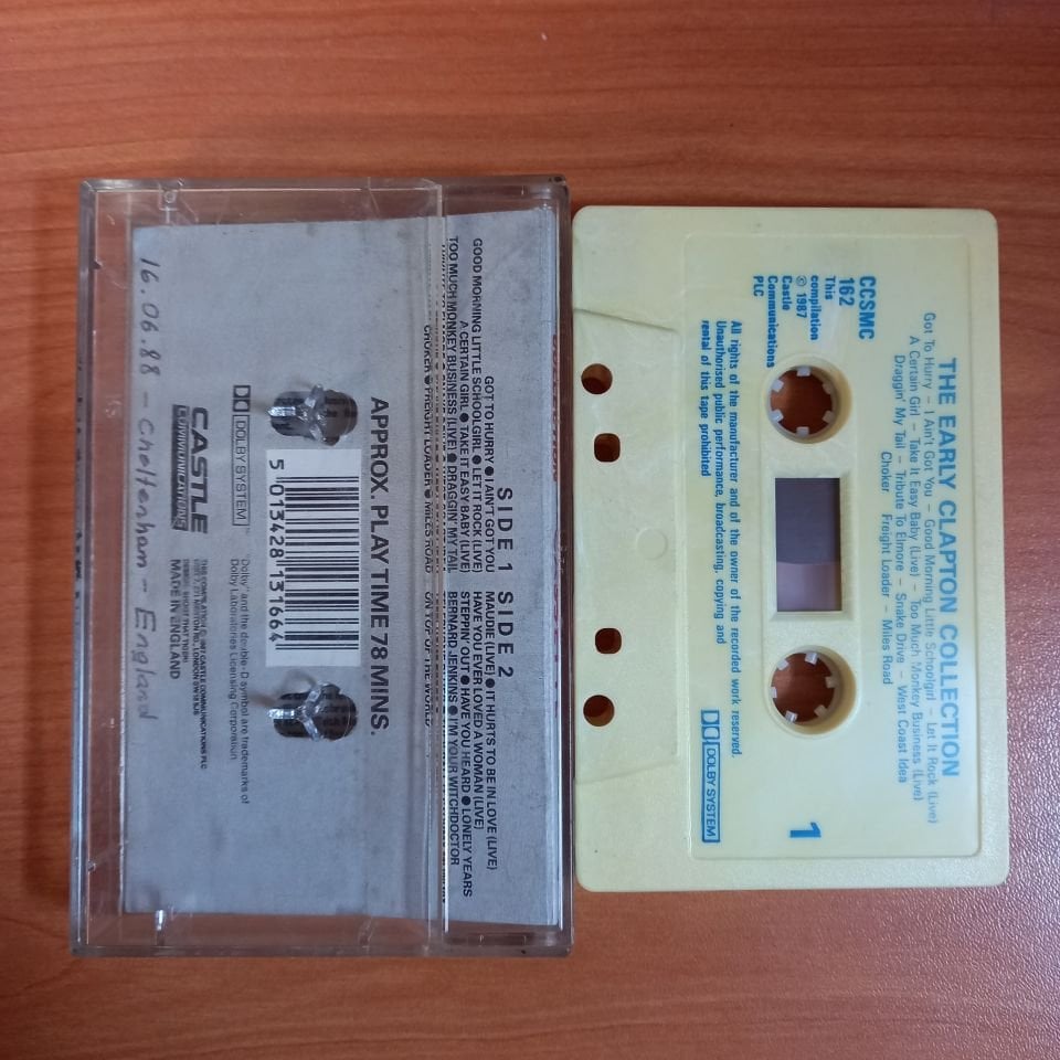 ERIC CLAPTON - THE EARLY CLAPTON CASSETTE / DOUBLE PLAY CASSETTE (1987) - KASET 2.EL