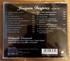 JOSQUIN DESPREZ (1450-1521) - MOTETS /OPRLANDO CONSORT - CD 2.EL