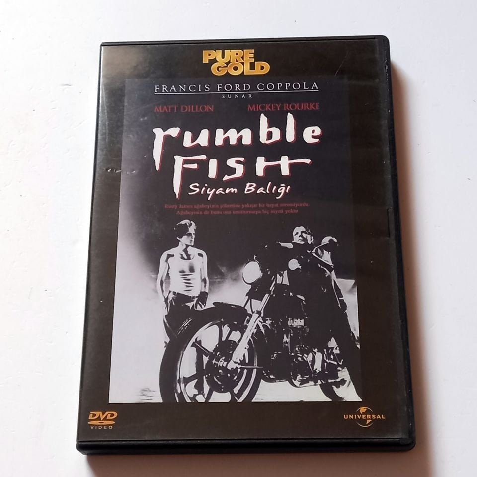 RUMBLE FISH - SİYAM BALIĞI - MATT DILLON, MICKEY ROURKE, YÖN.: FRANCIS FORD COPPOLA - DVD 2.EL