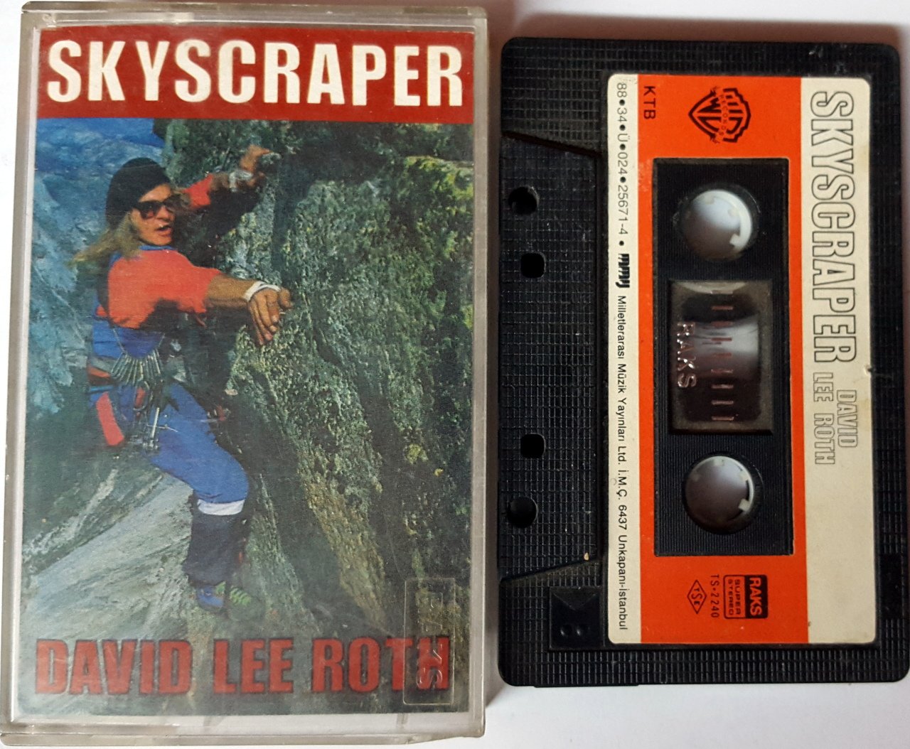 DAVID LEE ROTH - SKYSCRAPER (1988) MMY CASSETTE MADE IN TURKEY ''USED''
