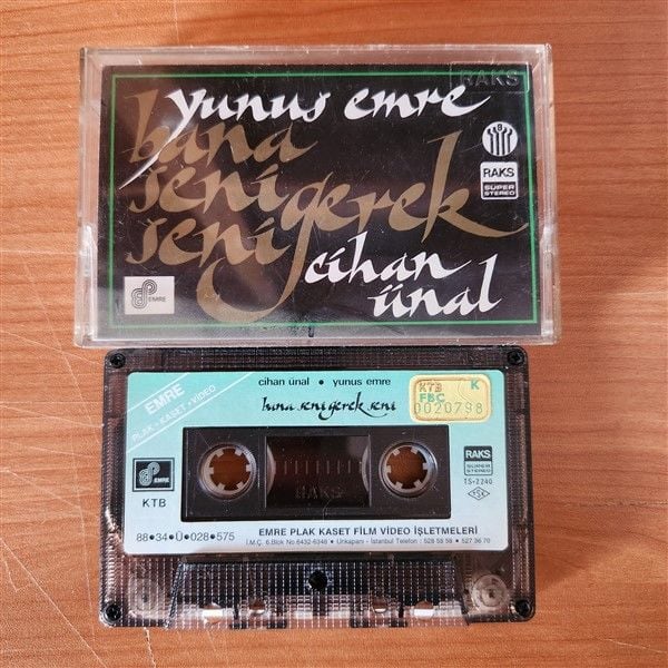 YUNUS EMRE / CİHAN ÜNAL / BANA SENİ GEREK SENİ (1988) - KASET 2.EL
