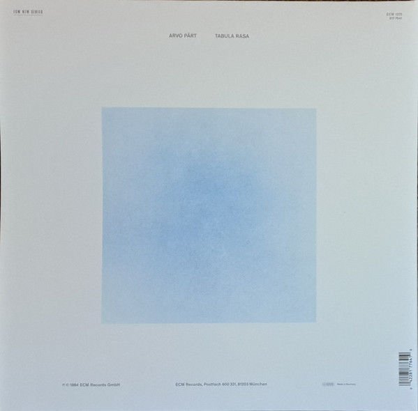 ARVO PART - TABULA RASA , FRATRES , CANTUS ... / GIDON KREMER KEITH JARRETT (1984) - LP ECM RECORDS ECM NEW SERIES 2024 EDITION SIFIR PLAK