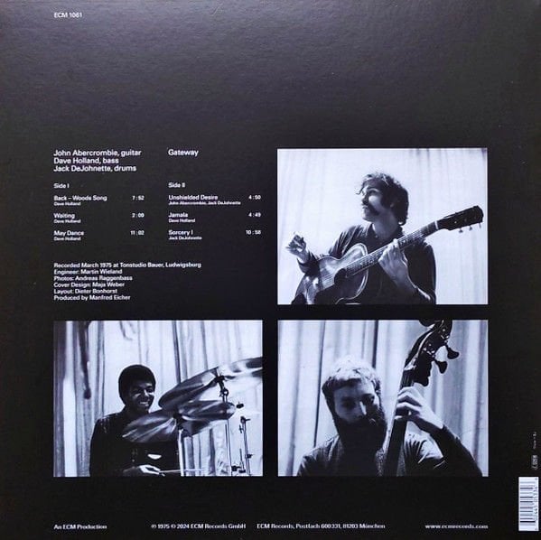 JOHN ABERCROMBIE - GATEWAY (1975) - LP ECM RECORDS LUMINESSENCE SERIES 2024 EDITION SIFIR PLAK