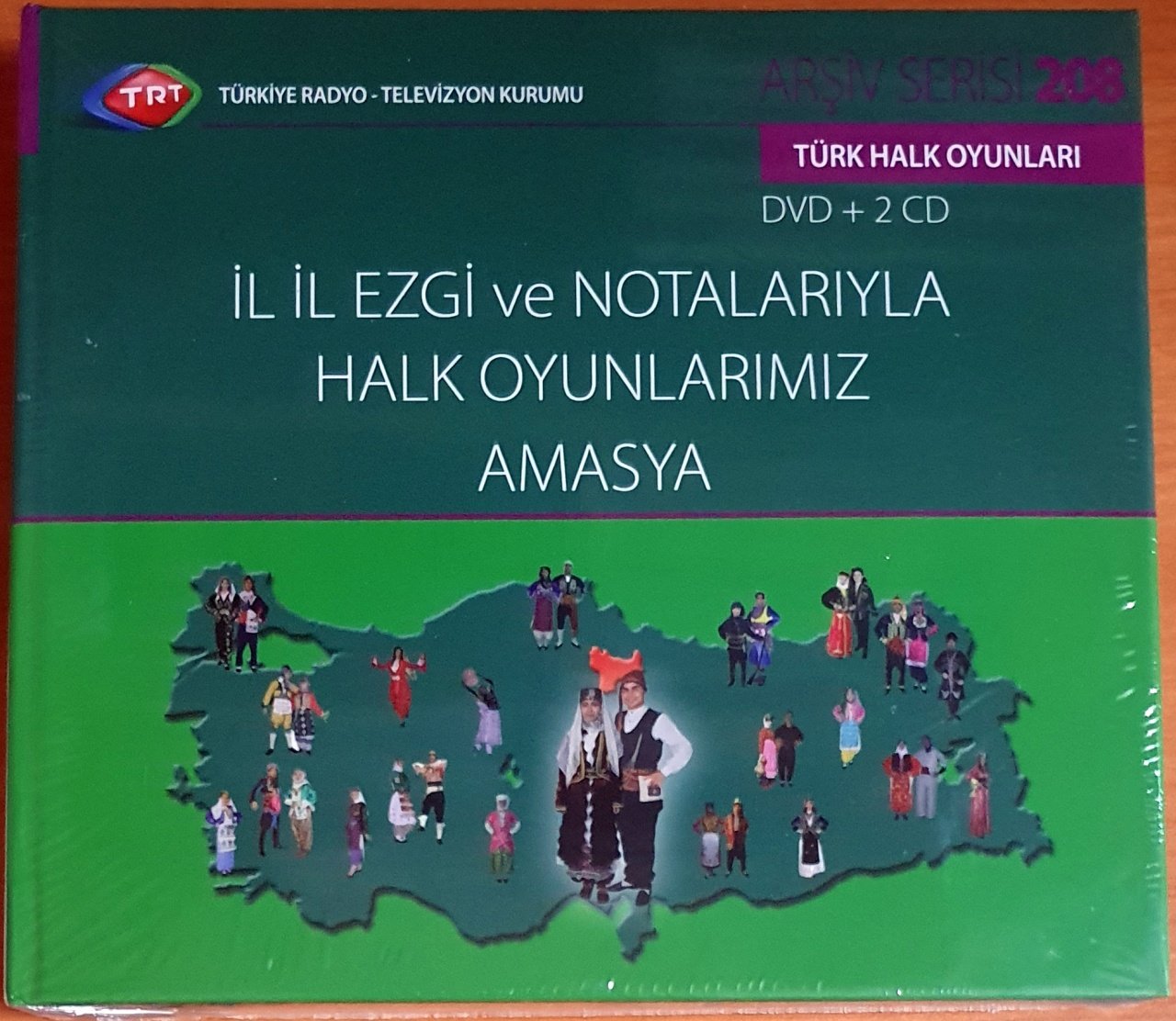 İL İL EZGİ VE NOTALARIYLA HALK OYUNLARIMIZ / AMASYA / TRT ARŞİV SERİSİ 208 - DVD+2CD SIFIR