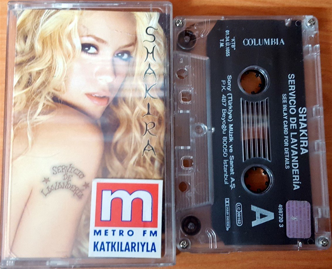 SHAKIRA - SERVICIO DE LAVANDERIA (2001) SONY CASSETTE MADE IN TURKEY ''USED''