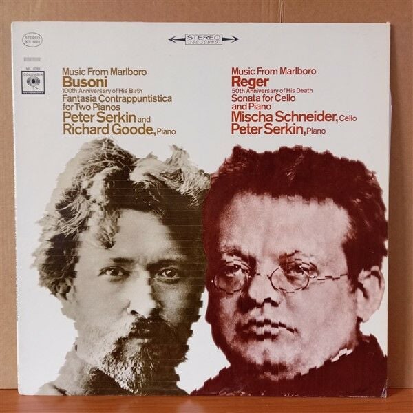 BUSONI / REGER – FANTASIA CONTRAPPUNTISTICA FOR TWO PIANOS / SONATA FOR CELLO AND PIANO (1966) - LP 2.EL PLAK
