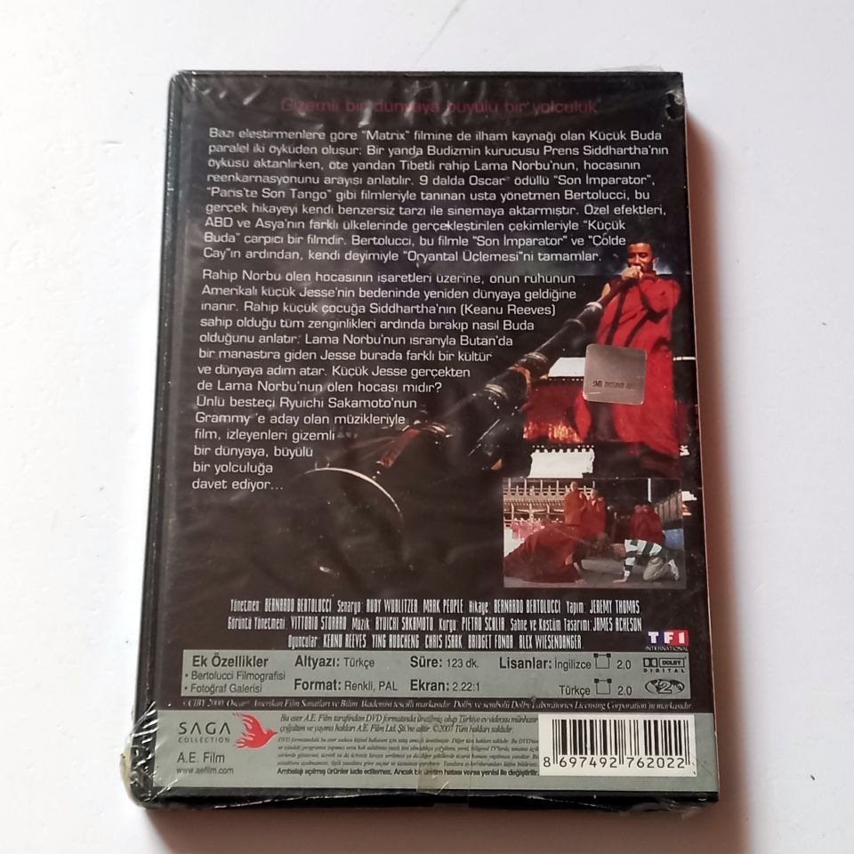 KÜÇÜK BUDA - LITTLE BUDDHA - KEANU REEVES, YING RUOCHENG, BRIDGET FONDA, YÖN.: BERNARDO BERTOLUCCI - DVD AMBALAJINDA SIFIR