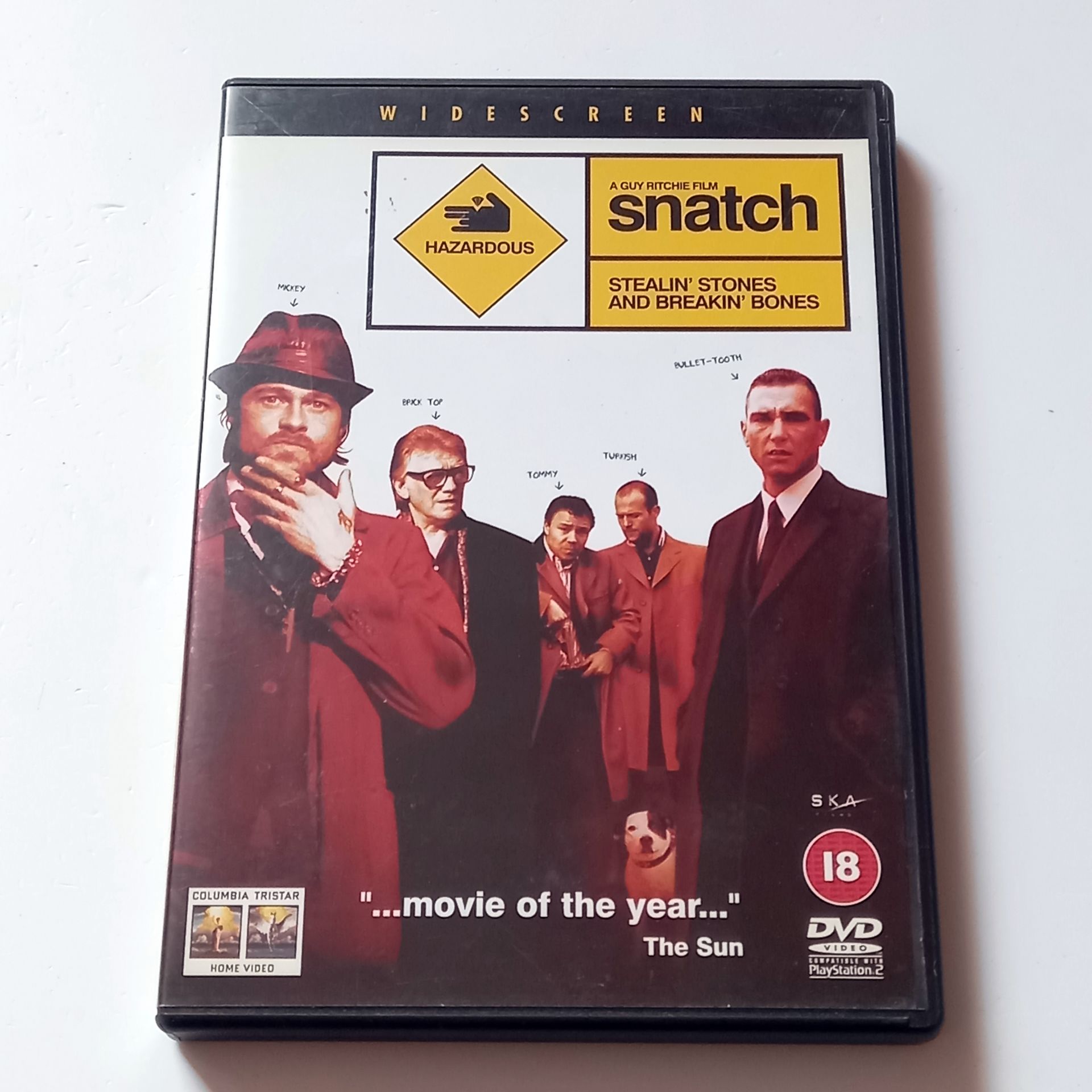 SNATCH - BRAD PITT, BENICIO DEL TORO, JASON STATHAM, YÖN.: GUY RITCHIE - 2 DVD ÖZEL VERSİYON 2.EL TR ALTYAZI YOKTUR