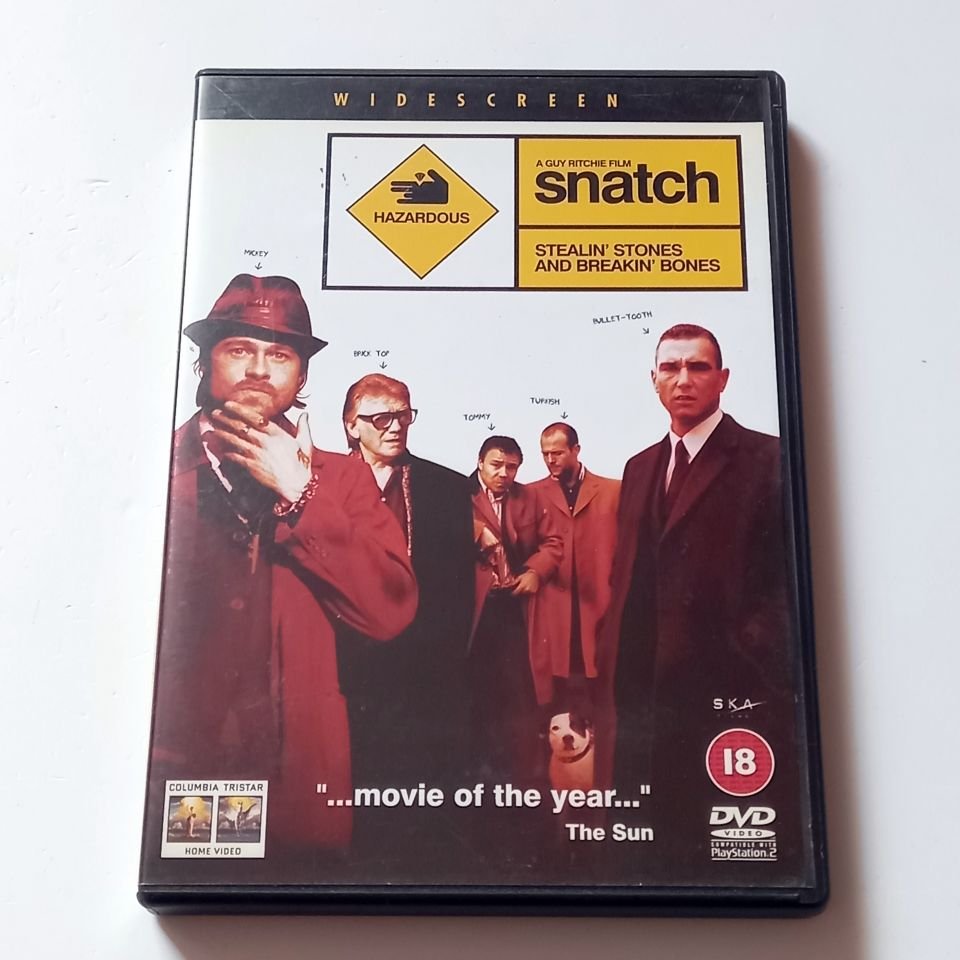 SNATCH - BRAD PITT, BENICIO DEL TORO, JASON STATHAM, YÖN.: GUY RITCHIE - 2 DVD ÖZEL VERSİYON 2.EL TR ALTYAZI YOKTUR