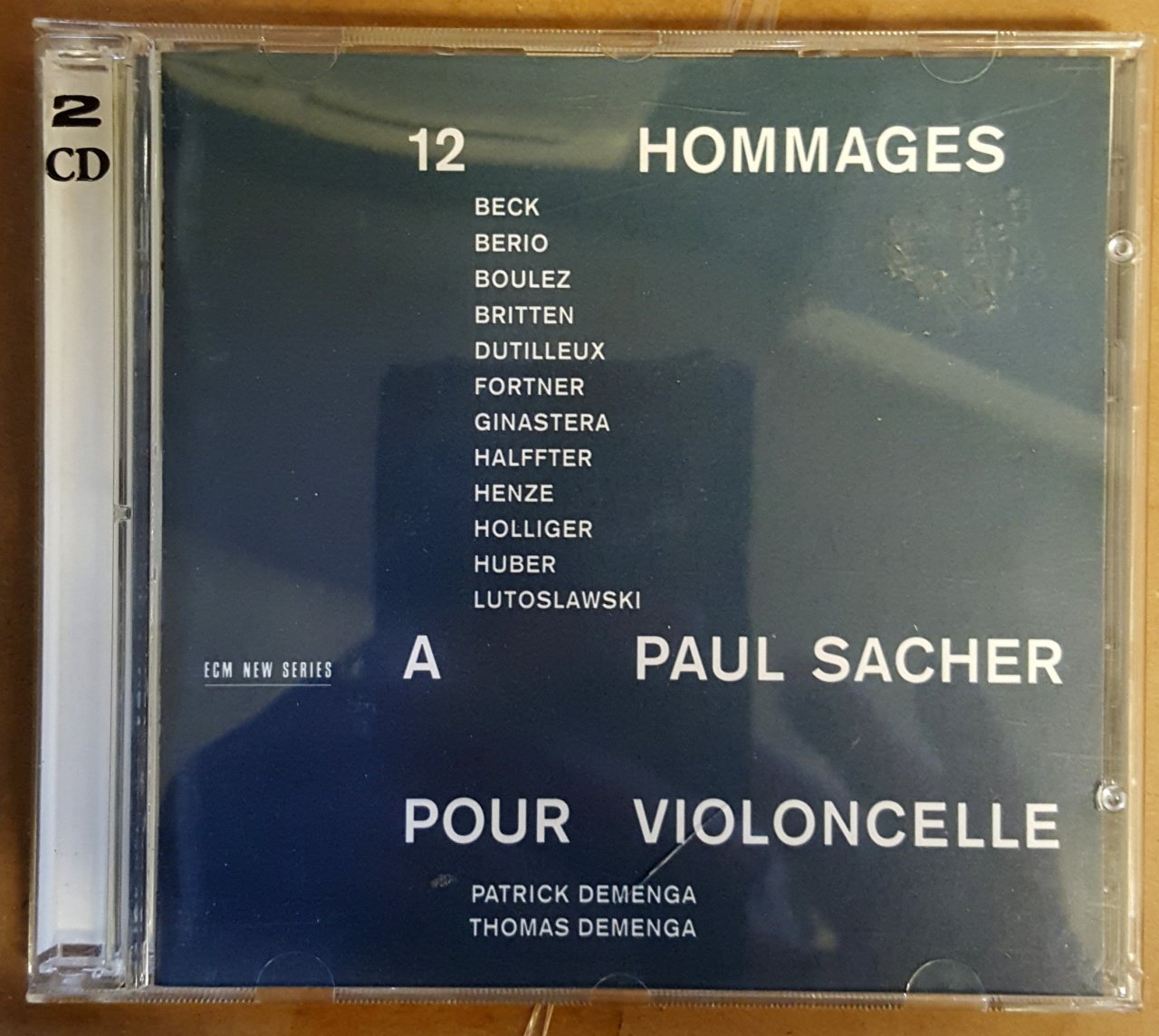 PATRICK DEMENGA & THOMAS DEMENGA - 12 HOMMAGES A PAUL SACHER POUR VIOLONCELLE (1995) - 2CD ECM NEW SERIES 2.EL