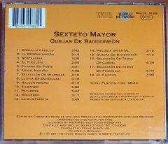ARGENTINA 5 / SEXTETO MAYOR - QUEJAS DE BANDONEON / TANGO (1991) WDR CD 2.EL