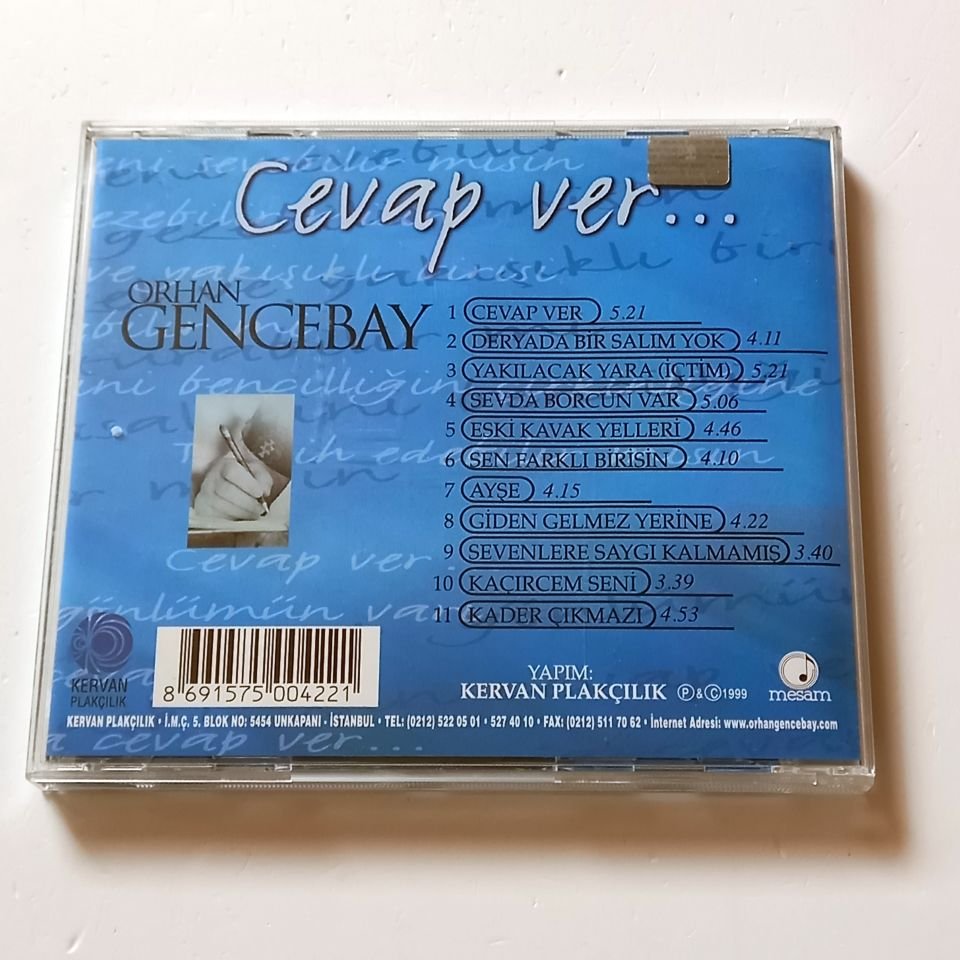 ORHAN GENCEBAY - CEVAP VER... - CD KERVAN PLAKÇILIK 2.EL