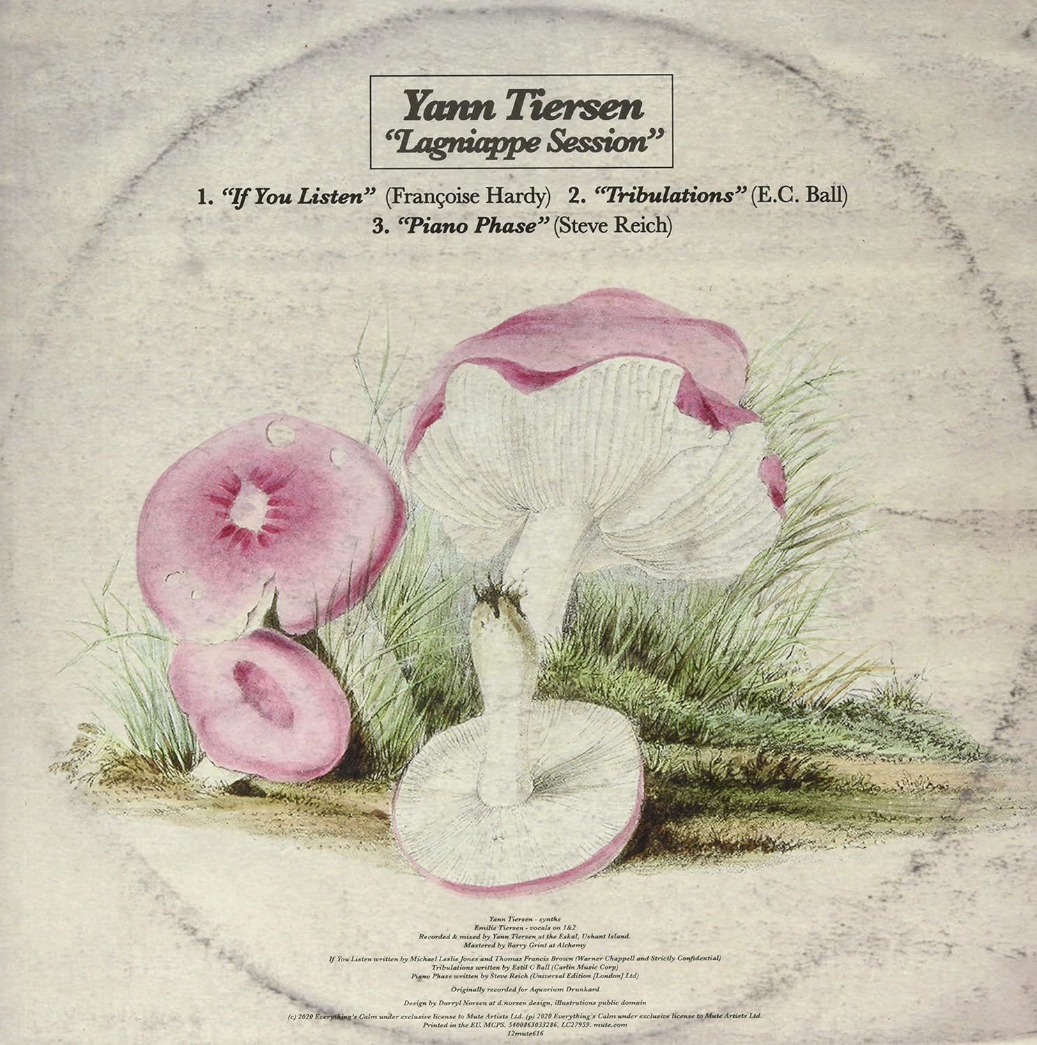YANN TIERSEN - LAGNIAPPE SESSION (2020) - 12'' 33RPM 3 TRACK EP PINK COLOURED RSD EDITION AMBIENT/CONTEMPORARY CLASSICAL SIFIR PLAK