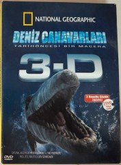 DENİZ CANAVARLARI TARİH ÖNCESİ BİR MACERA - NATIONAL GEOGRAPHIC BELGESEL - 3-D 2DVD 2.EL