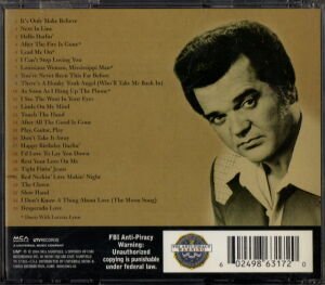 CONWAY TWITTY – 25 NUMBER ONES (2004) - CD COUNTRY FOLK  2.EL