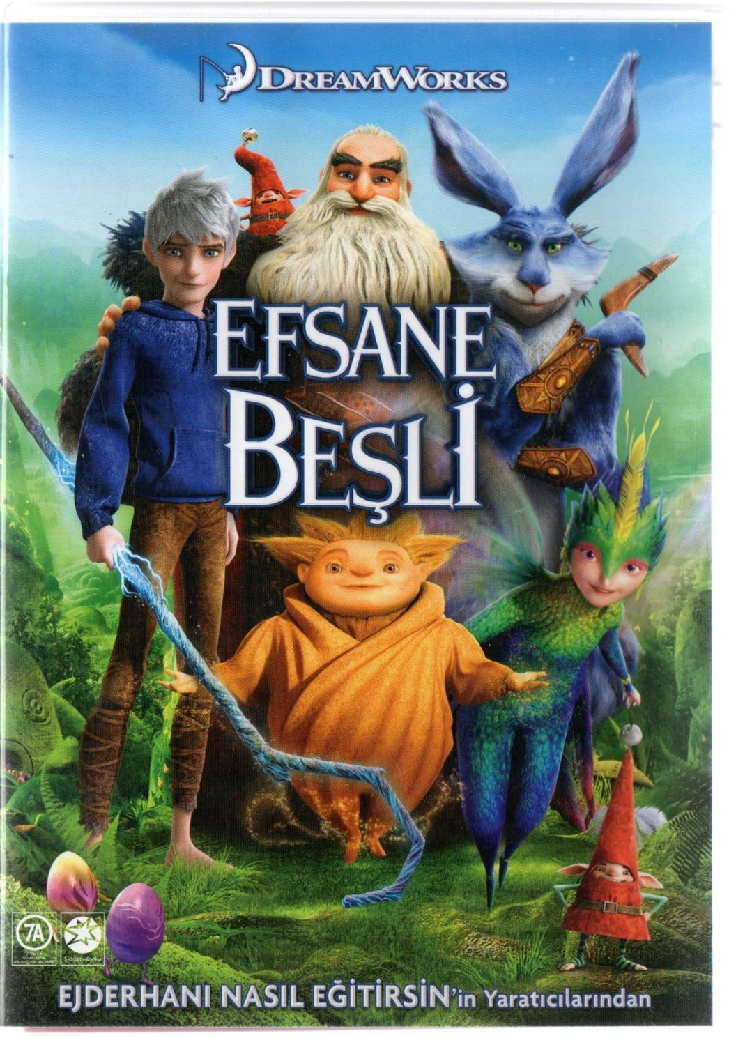 RISE OF THE GUARDIANS - EFSANE BEŞLİ - ANİMASYON - DVD 2.EL KARTON MAKET HEDİYELİ