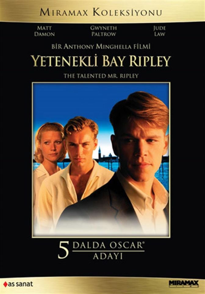 YETENEKLİ BAY RIPLEY - THE TALENTED MR. RIPLEY - MATT DAMON - GWYNETH PALTROW - JUDE LAW - ANTHONY MINGHELLA - DVD AMBALAJINDA SIFIR