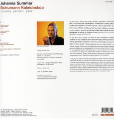 JOHANNA SUMMER - SCHUMANN KALEIDOSKOP (2021) - LP ACT MUSIC 180GR SIFIR PLAK