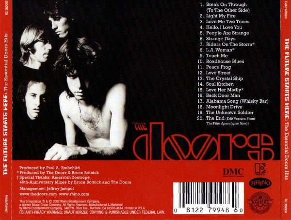THE DOORS – THE FUTURE STARTS HERE: THE ESSENTIAL DOORS HITS (2007) - CD AMBALAJINDA SIFIR