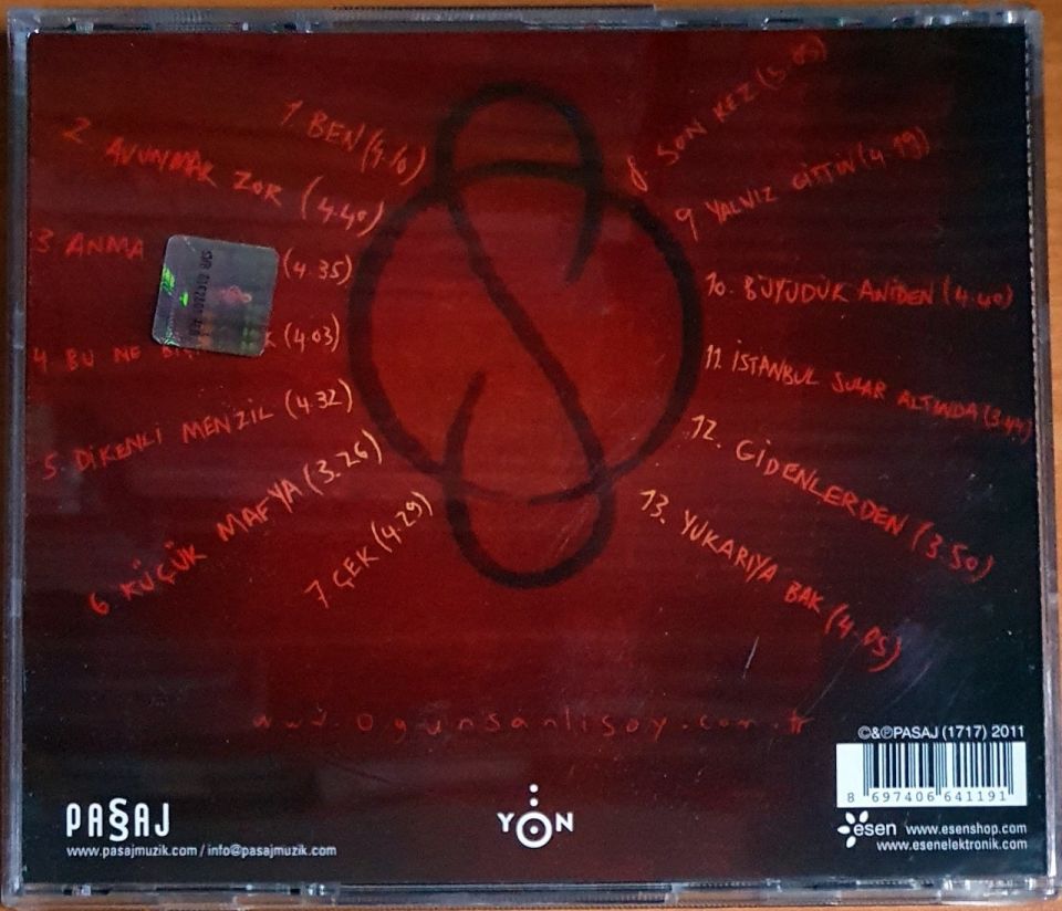OGÜN SANLISOY - BEN (2011) - CD 2.EL