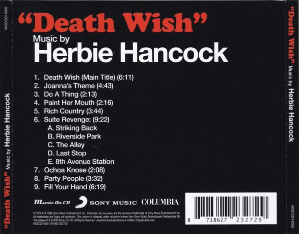 HERBIE HANCOCK – DEATH WISH (2020) - CD AMBALAJINDA SIFIR