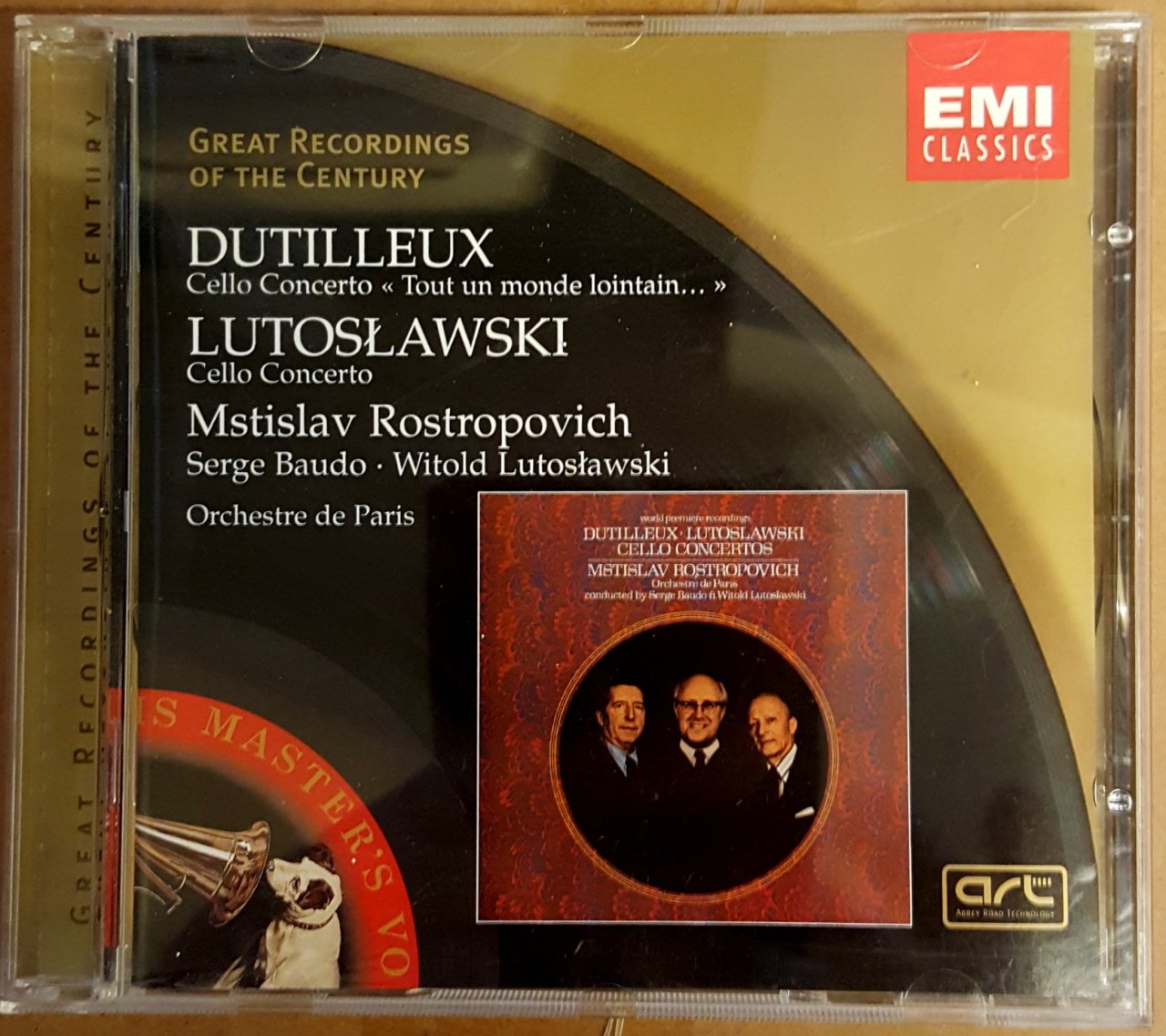 DUTILLEUX (CELLO CONCERTO Tout Un Monde Lointain) LUTOSLAWSKI (CELLO CONCERTO) - ROSTROPOVICH ORCHESTRA DE PARIS - CD 2.EL