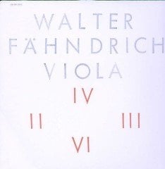 WALTER FAHNDRICH - VIOLA (1991) - LP ECM RECORDS NEW SERIES SIFIR PLAK