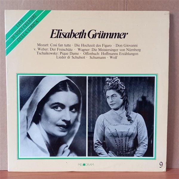ELISABETH GRÜMMER – ELISABETH GRÜMMER LIVE - 2LP 2.EL PLAK