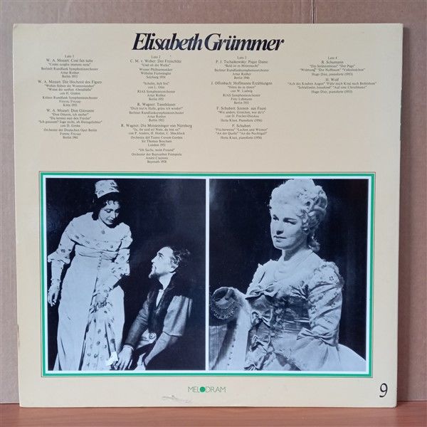 ELISABETH GRÜMMER – ELISABETH GRÜMMER LIVE - 2LP 2.EL PLAK