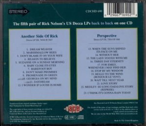RICK NELSON – ANOTHER SIDE OF RICK / PERSPECTIVE (1998) - CD 2.EL