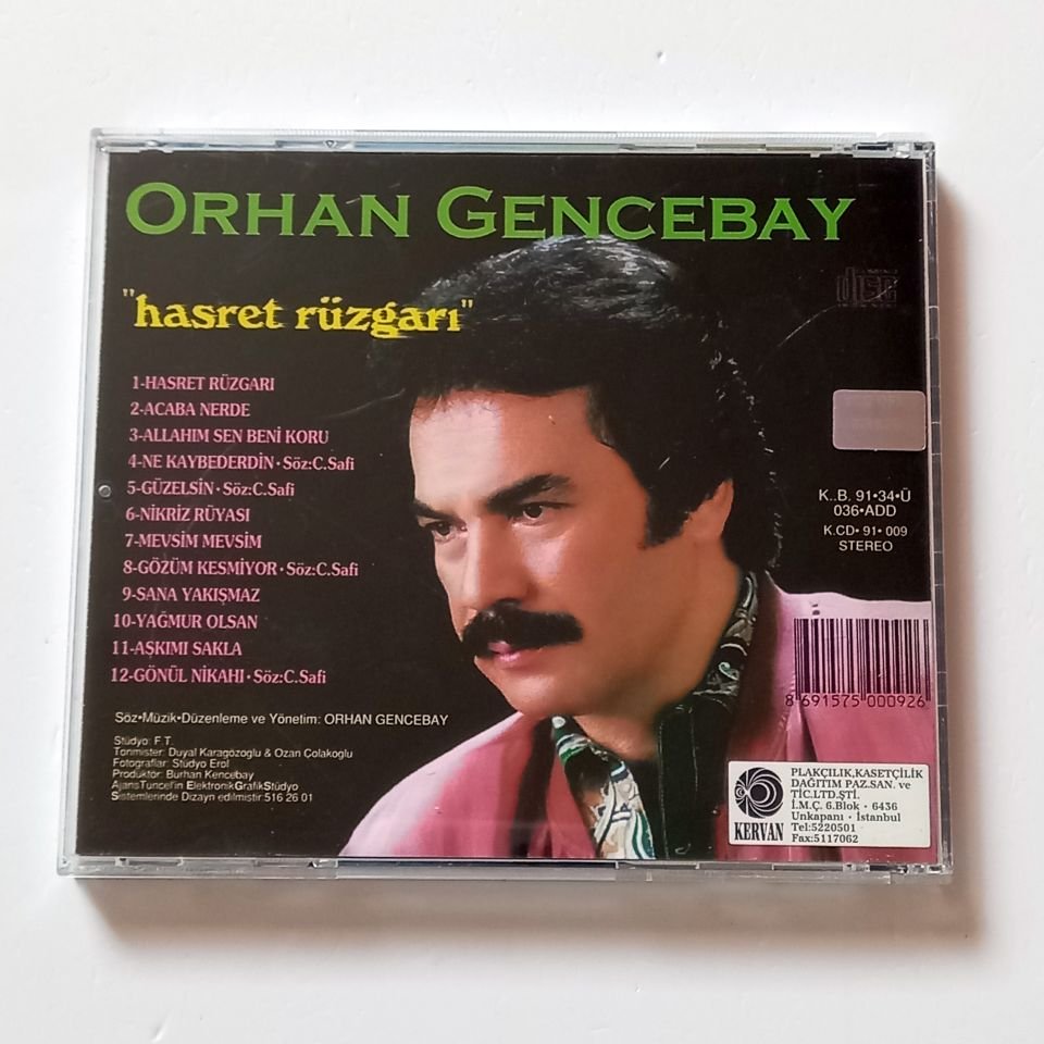 ORHAN GENCEBAY - HASRET RÜZGARI - CD KERVAN PLAKÇILIK 2.EL