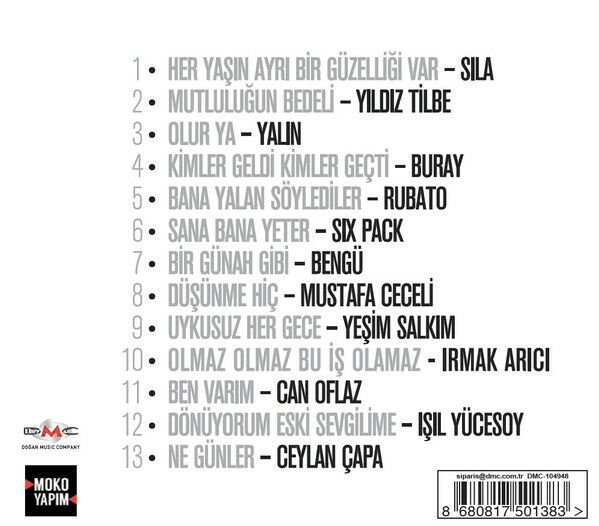 FİKRET ŞENEŞ ŞARKILARI / KİMLER GELDİ KİMLER GEÇTİ CD2 - SILA, YILDIZ TİLBE, YALIN, BURAY, BENGÜ, YEŞİM SALKIM, CAN OFLAZ, IŞIL YÜCESOY (2019) - CD SIFIR
