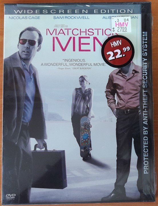 MATCHSTICK MEN - NICOLAS CAGE - SAM ROCKWELL - RIDLEY SCOTT - SNAPCASE DVD SIFIR 1. BÖLGE TR ALTYAZI YOKTUR