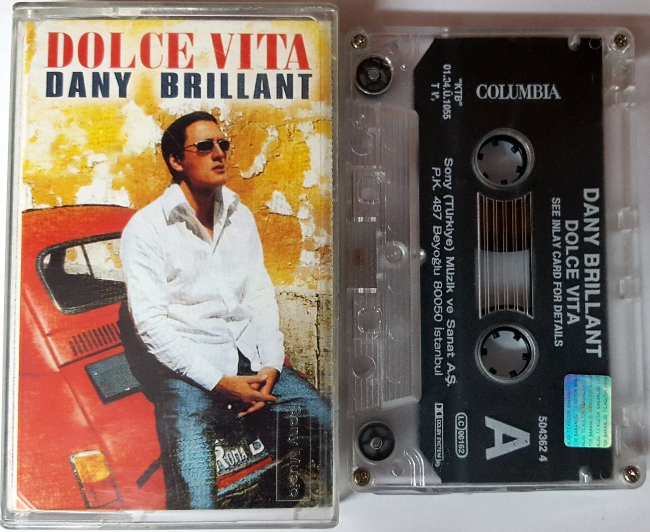 DANY BRILLANT - DOLCE VITA (2001) SONY CASSETTE MADE IN TURKEY ''USED''