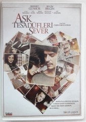AŞK TESADÜFLERİ SEVER - MEHMET GÜNSÜR - BELÇİM BİLGİN - ÖMER FARUK SORAK - DVD 2.EL