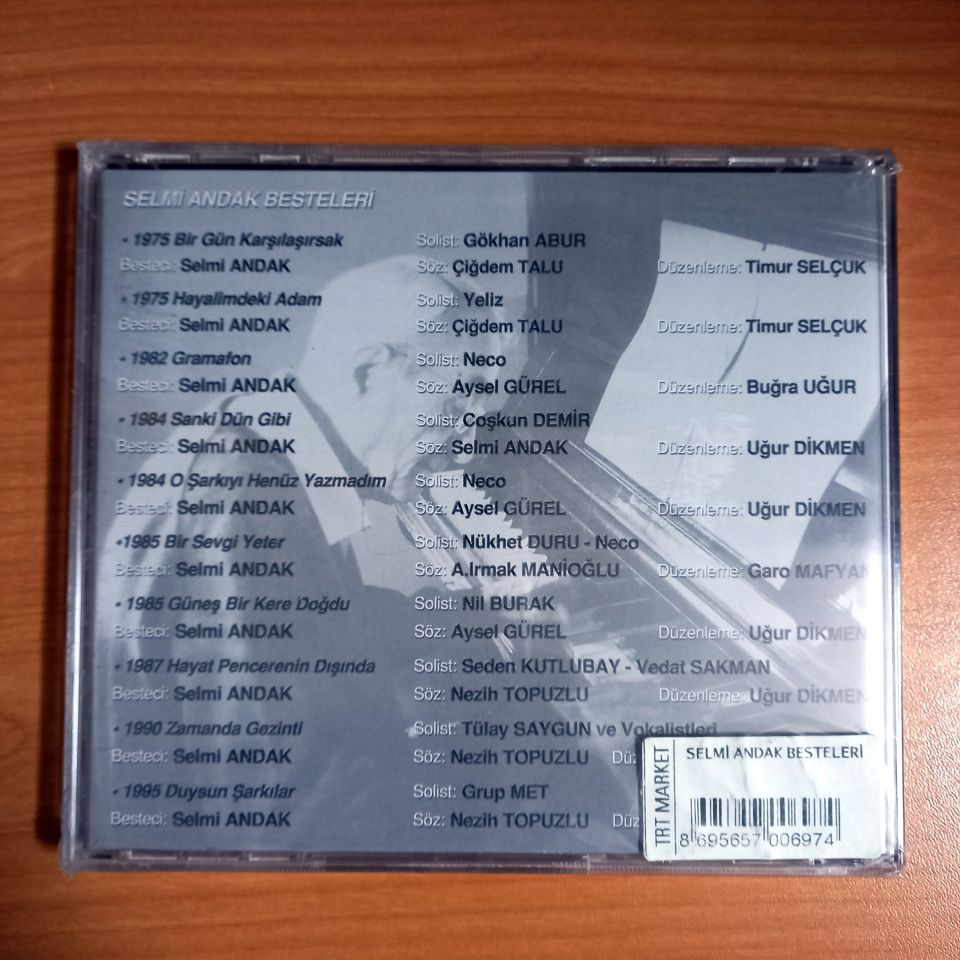 SELMİ ANDAK BESTELERİ 1975-1995 / TRT ARŞİV SERİSİ - CD SIFIR