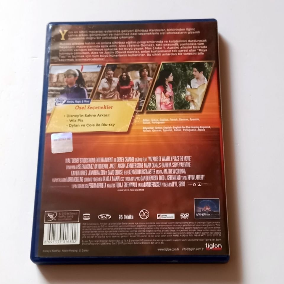 SİHİRBAZ KARDEŞLER - WIZARDS OF WAVERLY PLACE THE MOVIE - SELENA GOMEZ, DAVID HENRY - DVD GENİŞLETİLMİŞ VERSİYON 2.EL