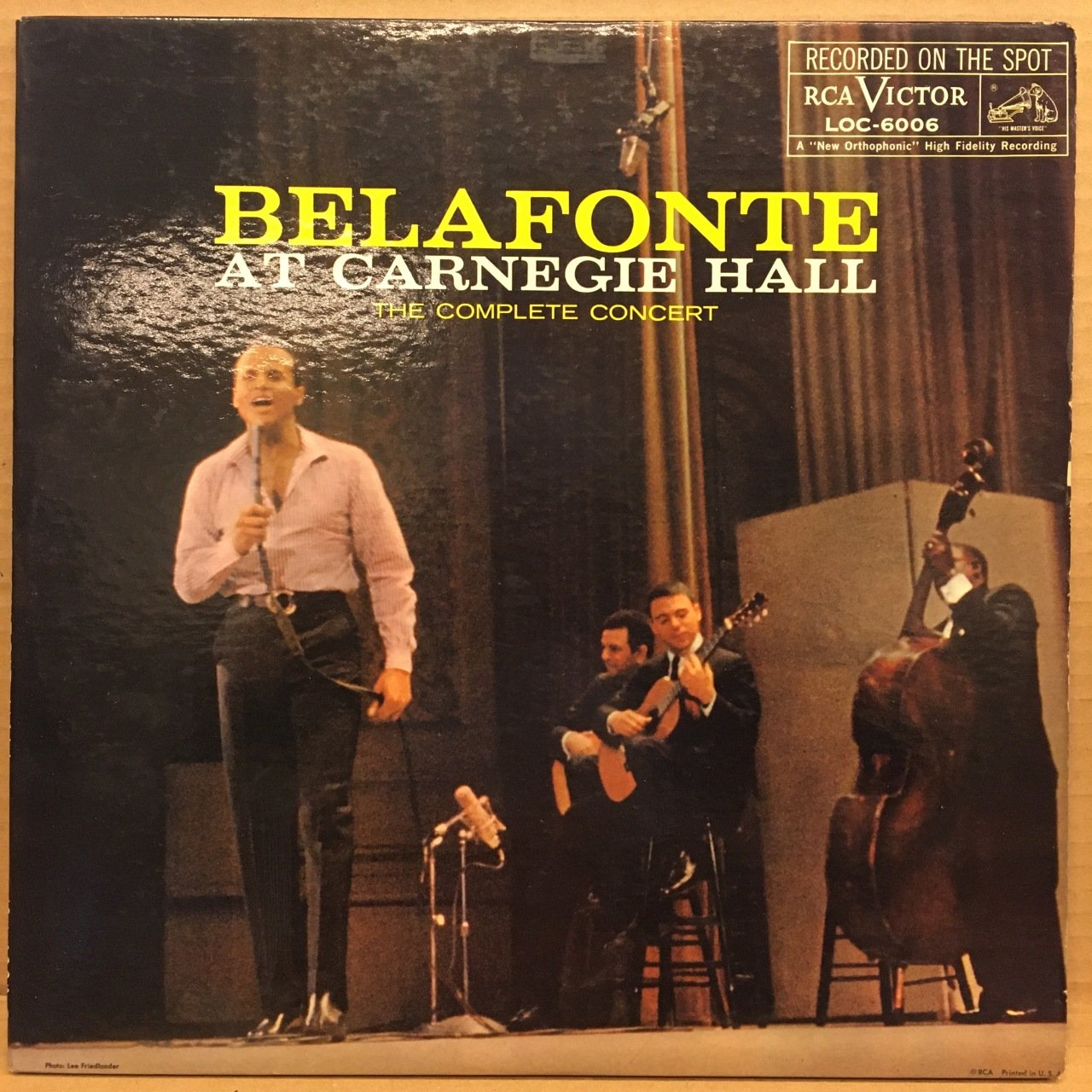 HARRY BELAFONTE - AT CARNEGIE HALL (1960) - 2LP CALYPSO 2.EL MONO PLAK