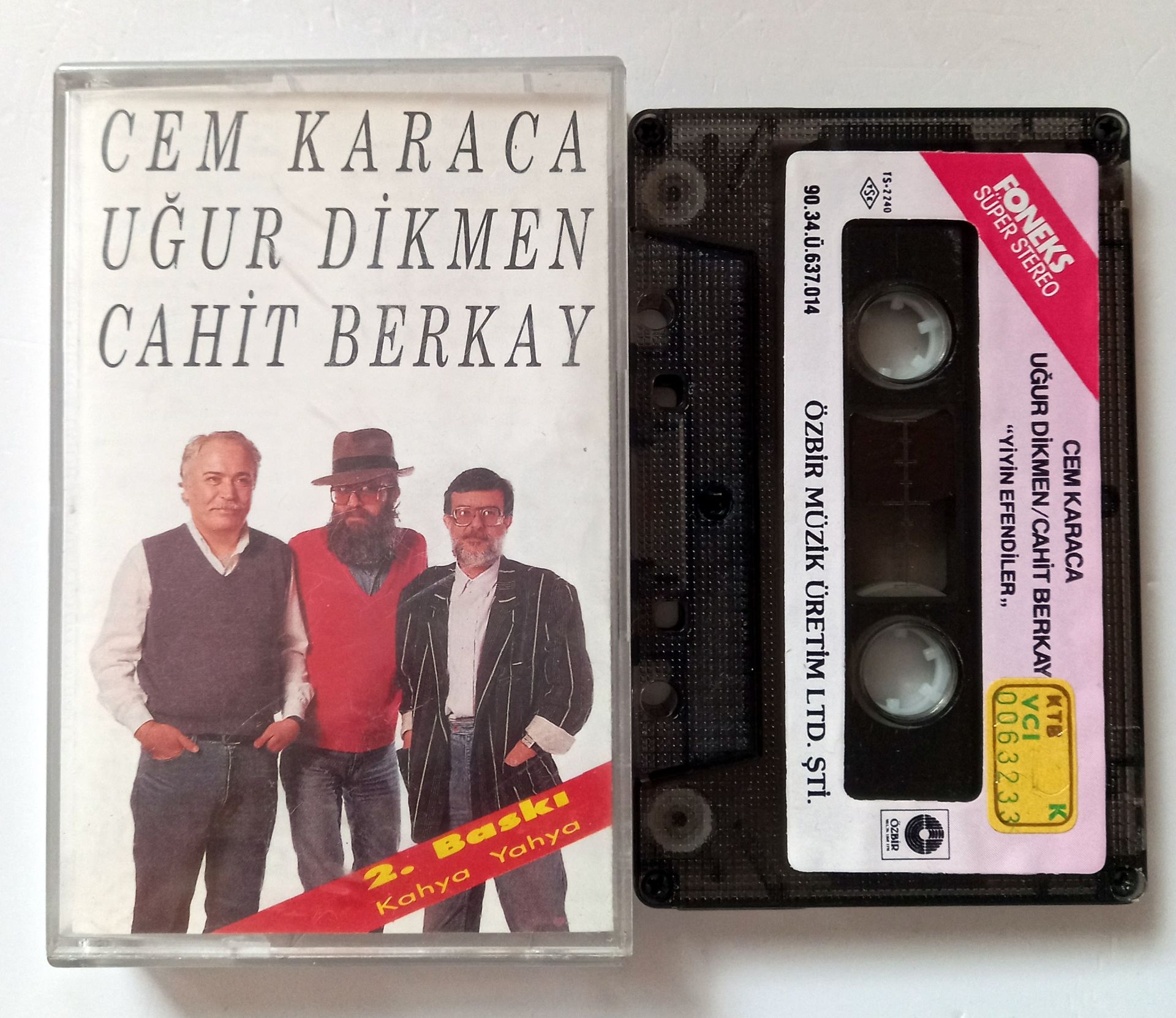 CEM KARACA, CAHİT BERKAY & UĞUR DİKMEN – YİYİN EFENDİLER (1990) - KASET 2.EL