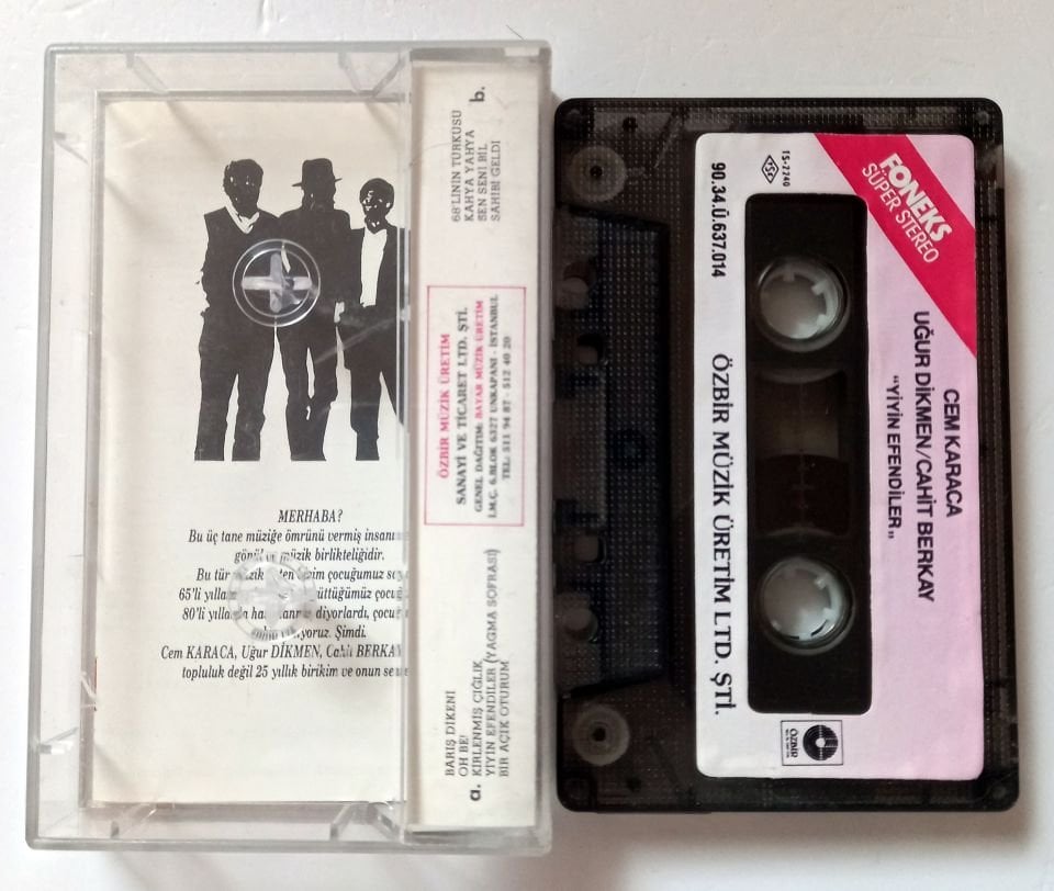 CEM KARACA, CAHİT BERKAY & UĞUR DİKMEN – YİYİN EFENDİLER (1990) - KASET 2.EL