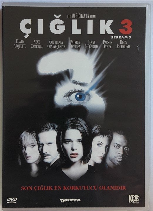 ÇIĞLIK 3 - SCREAM 3 - DAVID ARQUETTE - WES CRAVEN - DVD 2.EL
