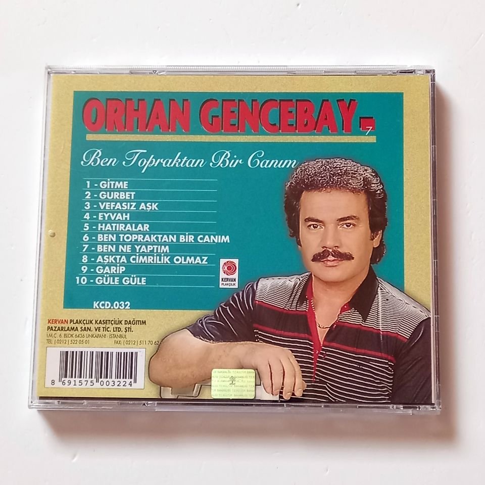 ORHAN GENCEBAY - BEN TOPRAKTAN BİR CANIM - CD KERVAN PLAKÇILIK 2.EL