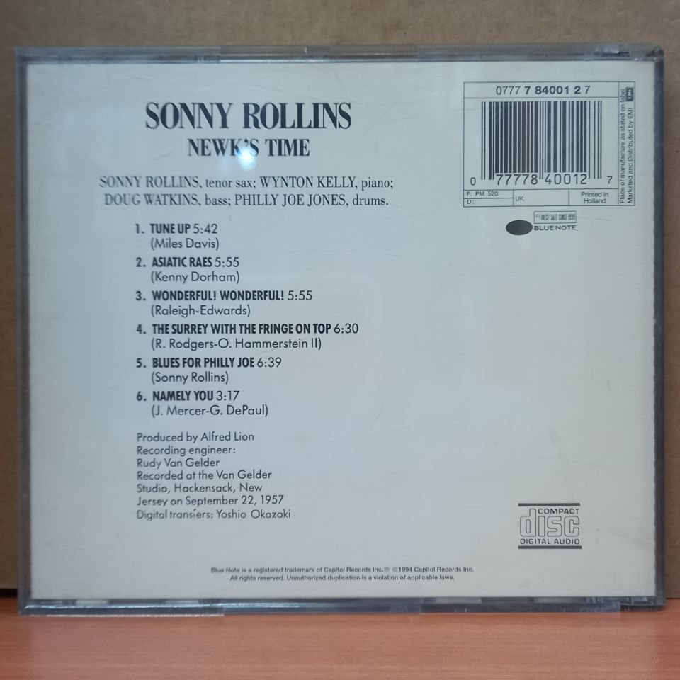 SONNY ROLLINS - NEWK'S TIME (1994) - CD 2.EL