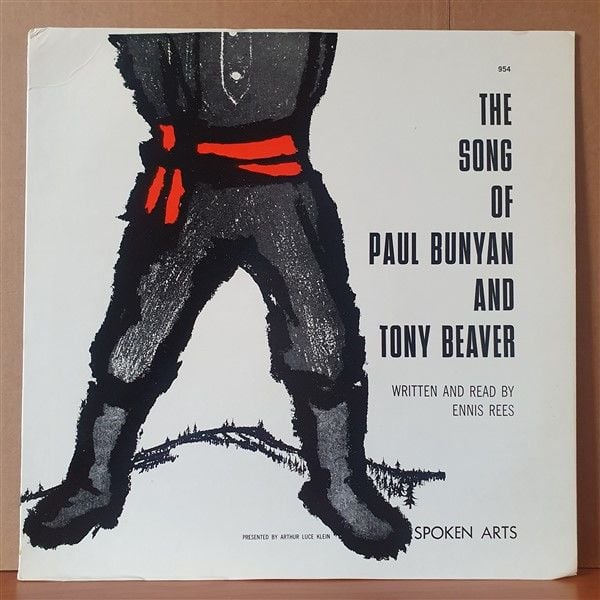 THE SONG OF PAUL BUNYAN AND TONY BEAVER / ENNIS REES - LP 2.EL PLAK