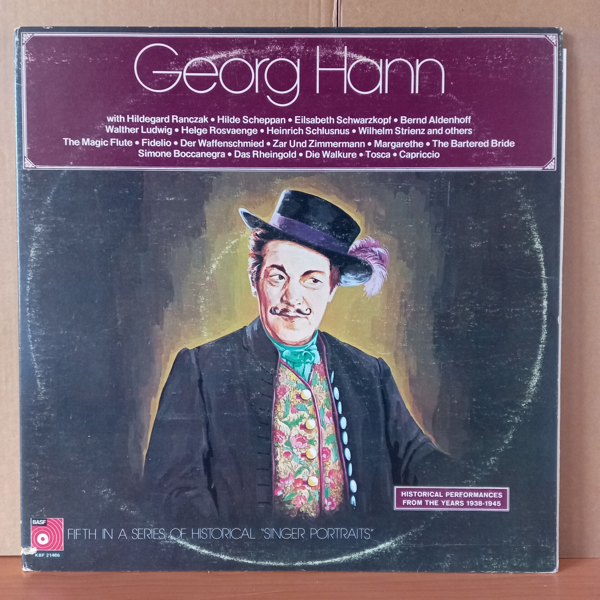 GEORG HANN – HISTORICAL PERFORMANCES FROM THE YEARS 1938-1945 (1973) - 2LP 2.EL PLAK