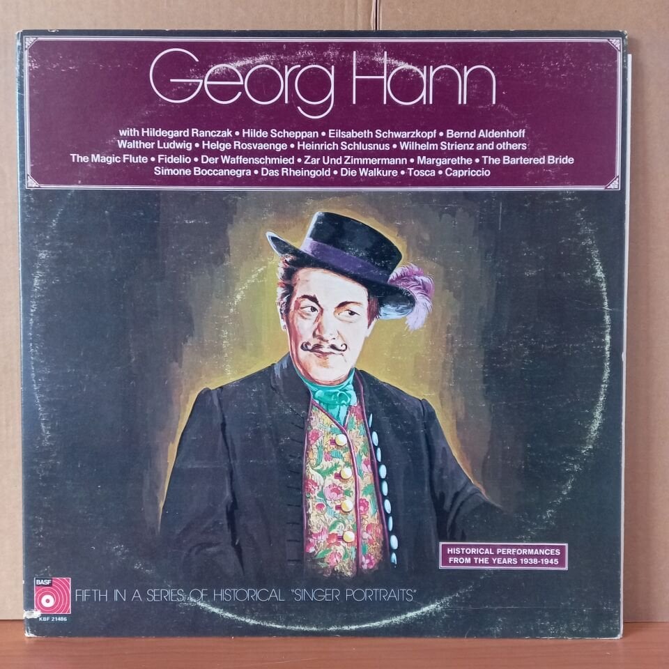 GEORG HANN – HISTORICAL PERFORMANCES FROM THE YEARS 1938-1945 (1973) - 2LP 2.EL PLAK